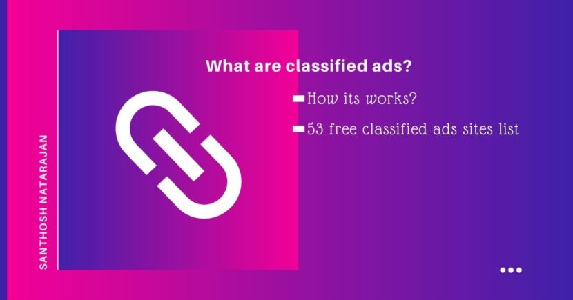 What are classified ads how its works free site list