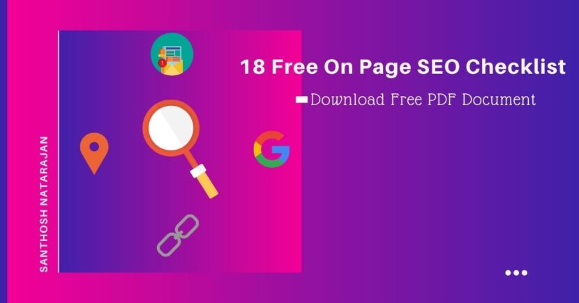 onpage seo checklist method Techniques