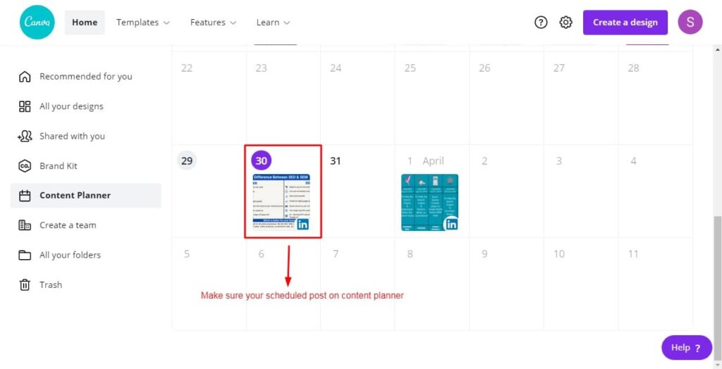 why how to create schedule post on linkedin profile